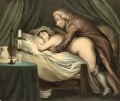 Mann penetriert eine Frau von Hinten Georg Emanuel Opiz caricatura
